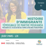 Bénévoles 50+ - Histoire d'immigrante inspirante : Marthe Moukanda